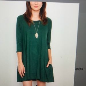 Cute green tunic dress